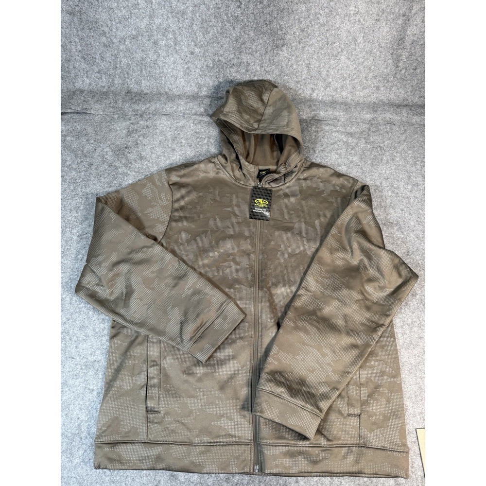 Athletic Works Mens 2XL Reflective Camo Full Zip Hoodie NWT Fleece Lined - Picture 5 of 9